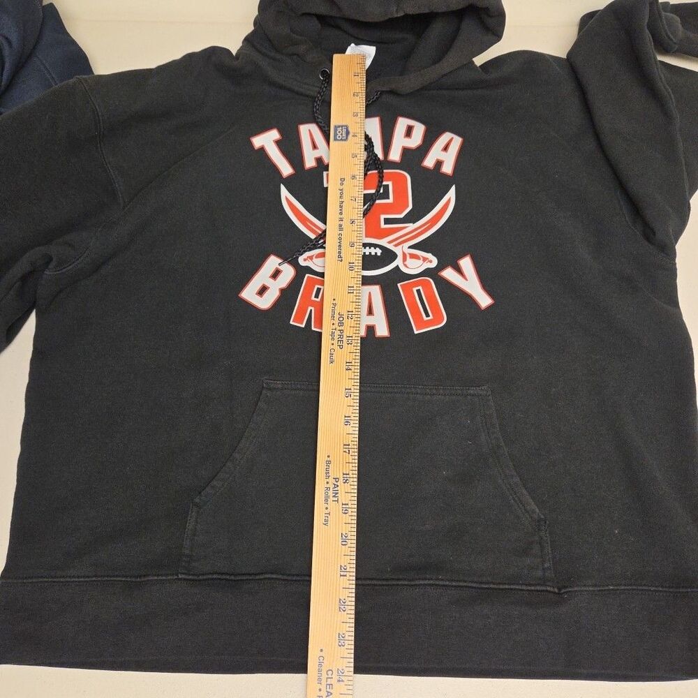 Tampa Bay 12 Brady Hoodie Sweatshirt XL Black Football - Picture 11 of 14